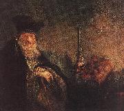 Old Rabbi (detail) dh Rembrandt
